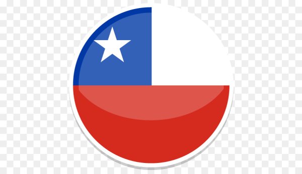 Флаг Чили круглый