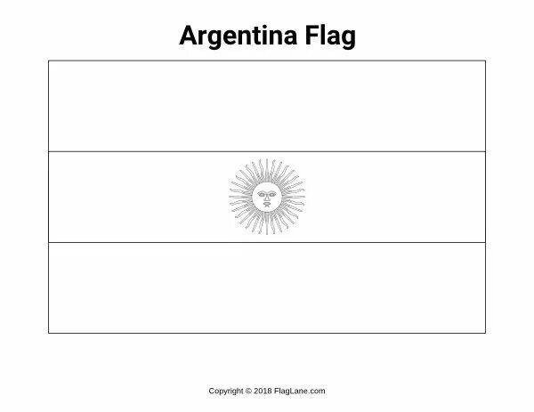 Флаг Аргентины раскраска