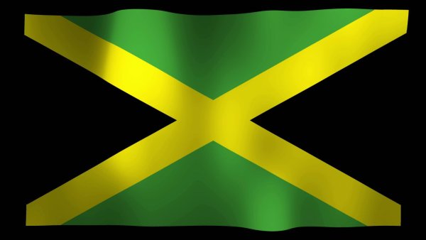 Флаг Ямайки 3х полосный
