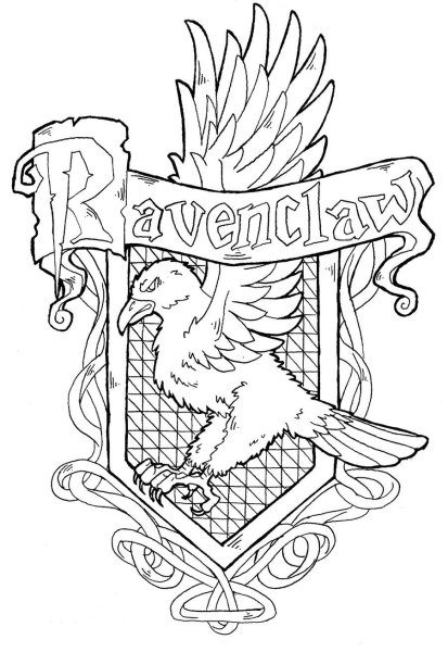 Гарри Поттер раскраска Слизерин герб