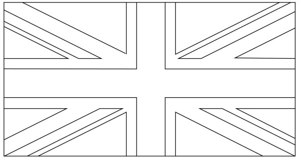 Великобританский флаг раскраска