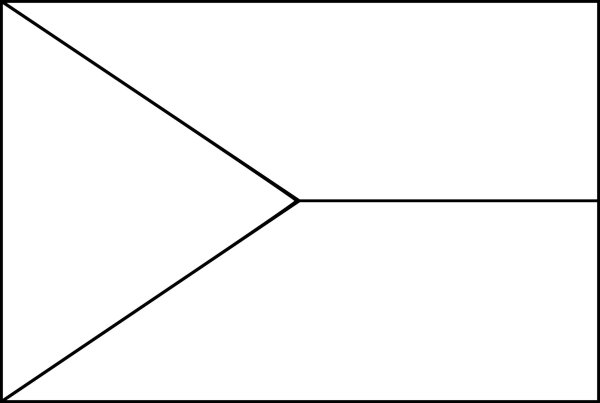 Флаг Чехии раскраска