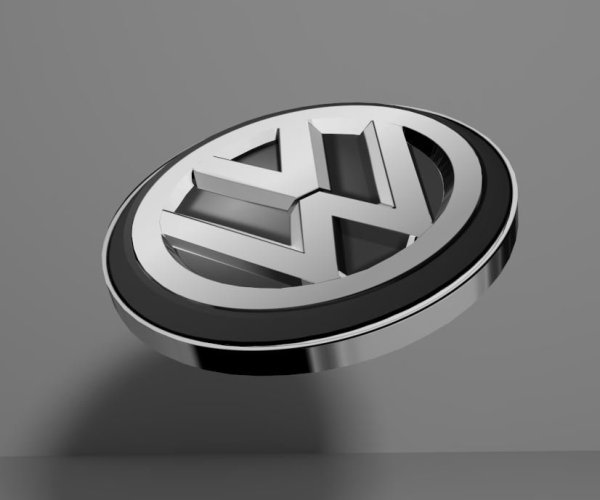 Логотип VW 3d