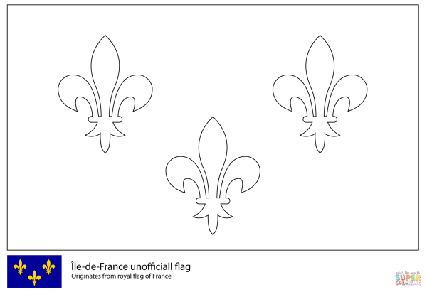 Герб Франции раскраска