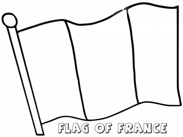 Флаг для раскрашивания детям