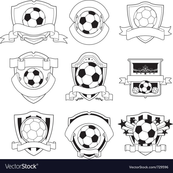 Макет футбольной эмблемы