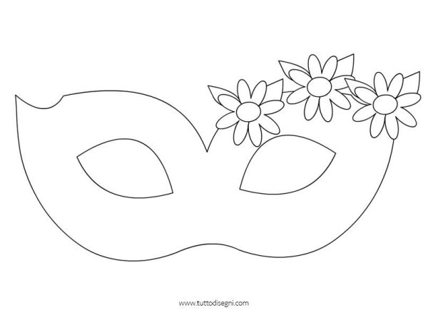 Карнавальная маска простая