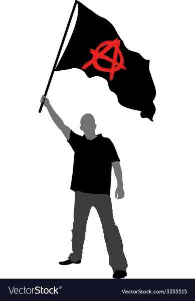 Человек с флагом