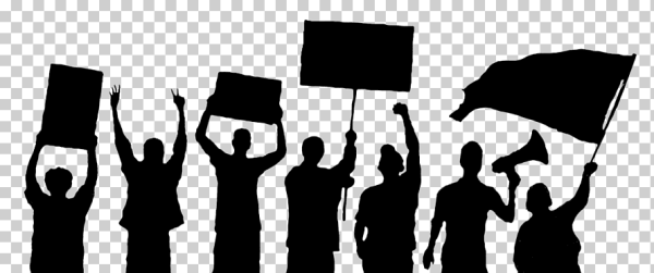 Митинг силуэт