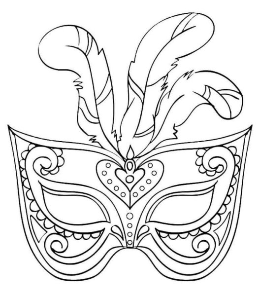 Эскиз маски карнавальной
