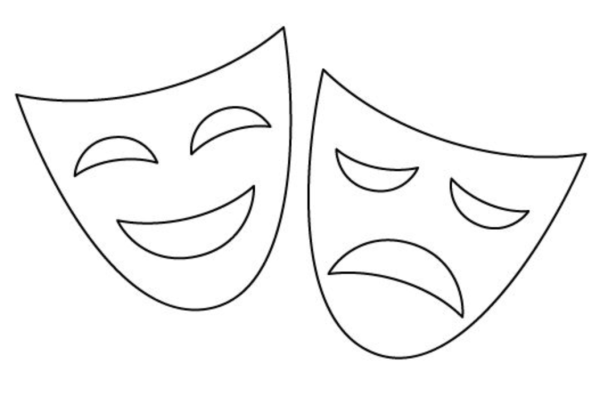 Театральные маски шаблоны для печати