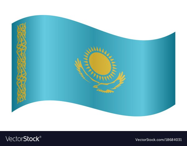 Флаг Казахстана вектор