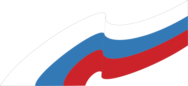 Флаг России лента сбоку
