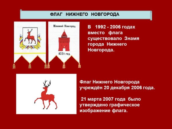 Символика Нижнего Новгорода флаг