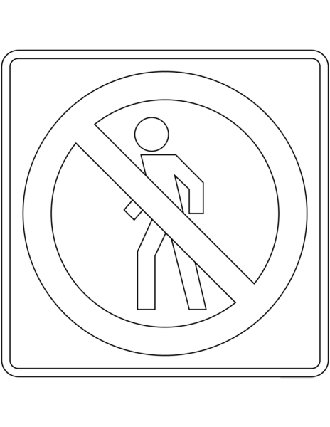 Трафареты знака по пдд запрещено (46 фото)