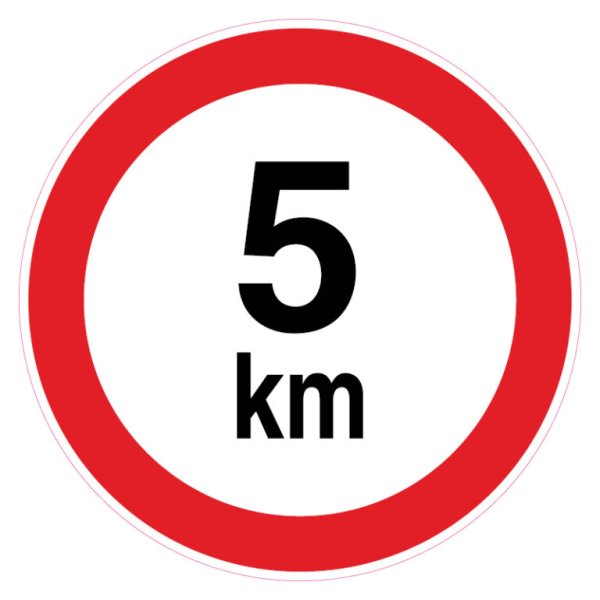 Дорожный знак 5 км