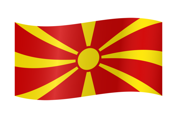 Флаг Македонии вектор