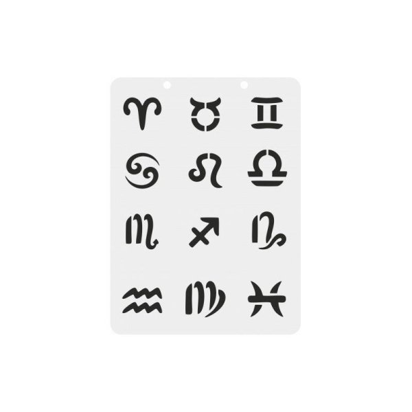 Трафареты знаков зодиака