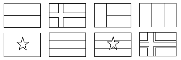Флаги стран мира раскраски для детей