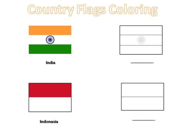 Раскрашивать флаги разных стран