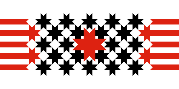 Флаг Удмуртии орнамент