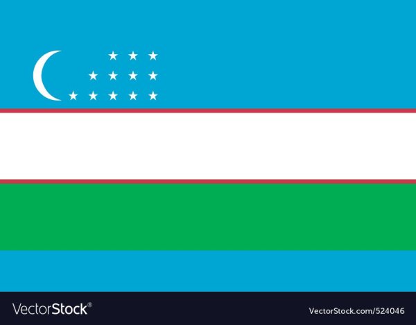 Флаг Узбекистана vector