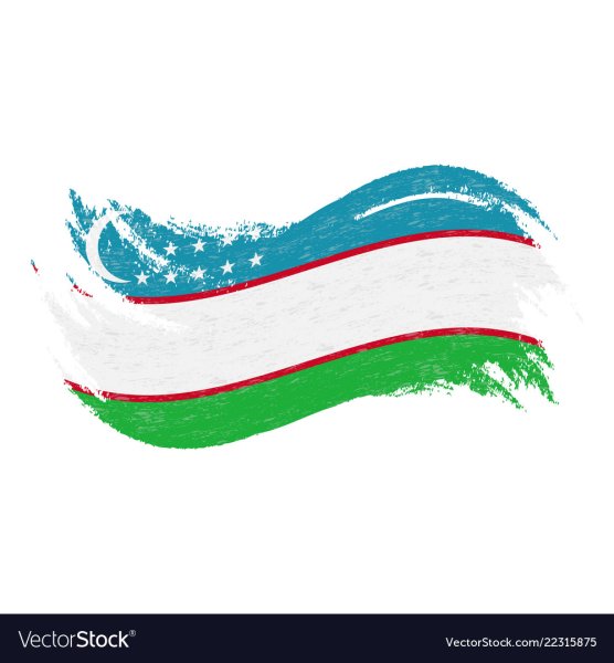 Флаг Узбекистана вектор