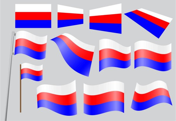 Много флагов России