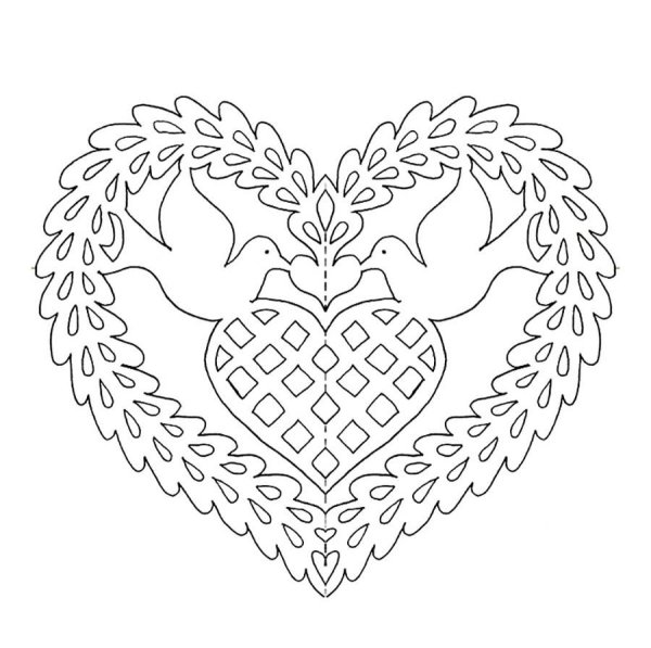 Сердечко ажурное