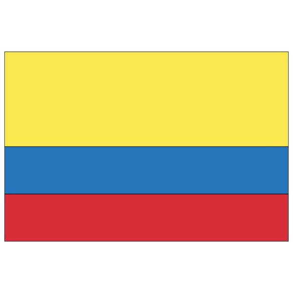 Флаг Колумбии вектор