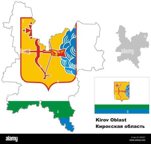 Карта Кировской области контур
