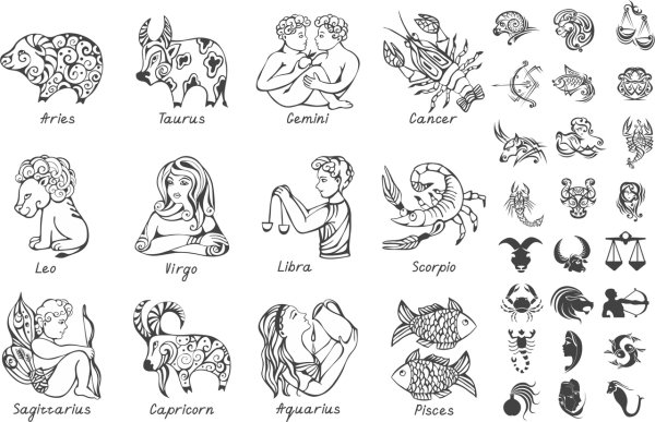 Знаки зодиака раскраска для детей