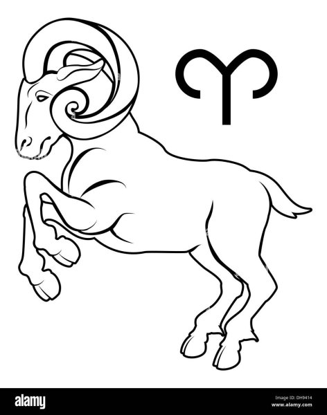 Овен знак зодиака рисунок