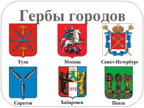 Гербы разных городов России
