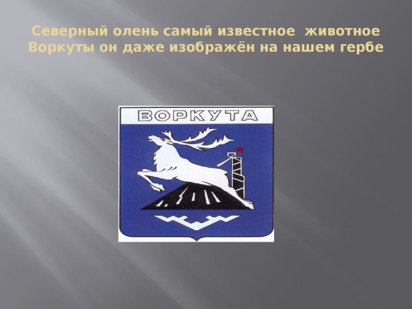 Герб Воркуты фото