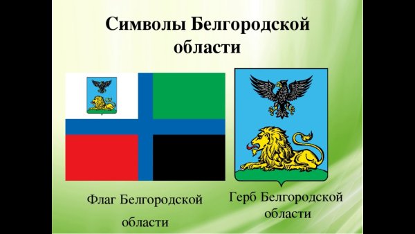 Флаг и герб Белгородской области