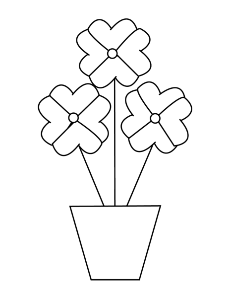 Шаблон цветов для пластилинографии