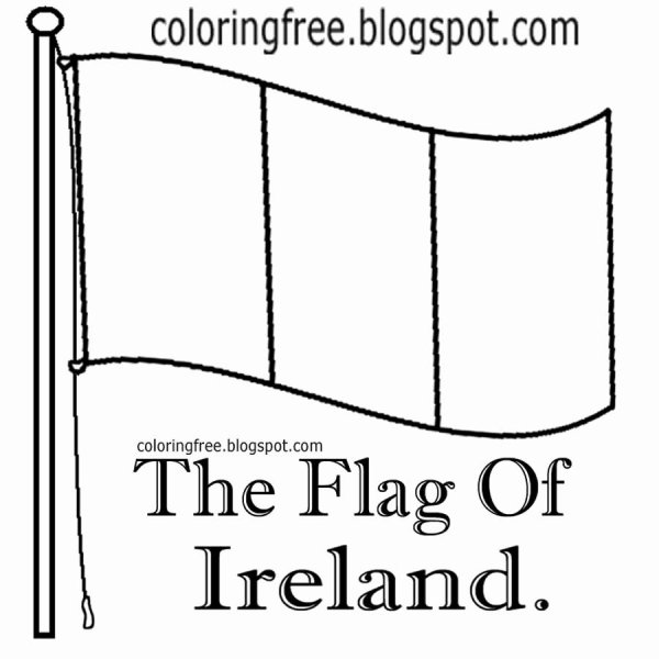 Флаг Ирландии раскраска