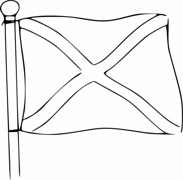 Scotland флаг раскраска