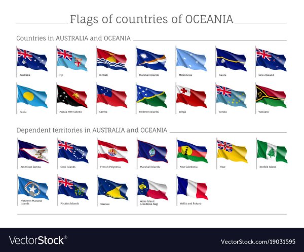 Флаги стран Австралии и Океании
