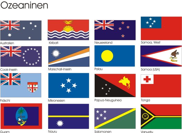 Флаги Австралии и Океании