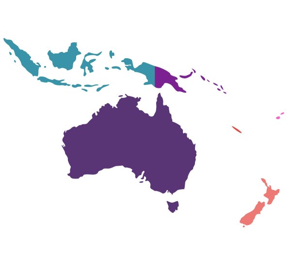 Геоконтур Австралии и Океании