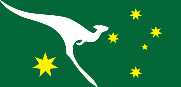 Флаг Австралии для раскрашивания