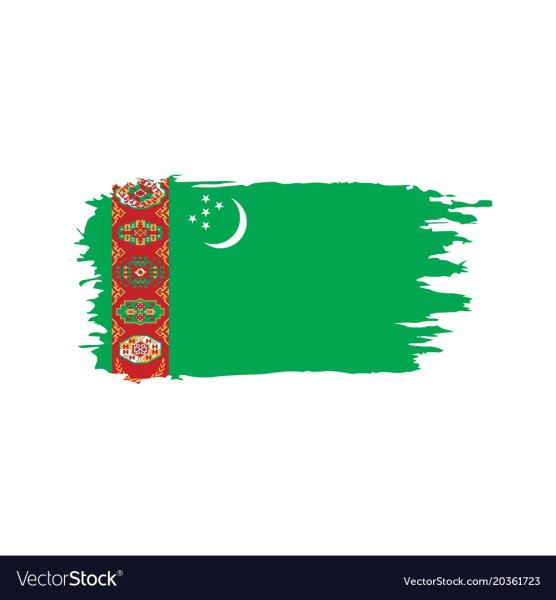 Флаг Туркмении вектор