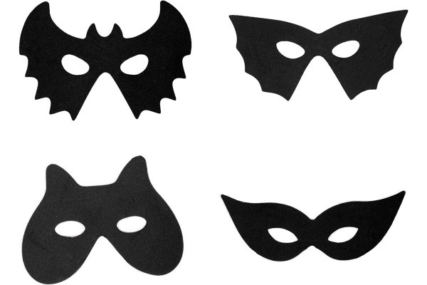 Бумажные маски на Хэллоуин