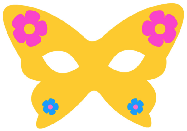 Маска бабочки для детей