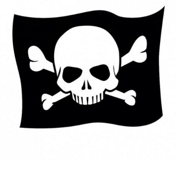 Пиратский флаг с черепом
