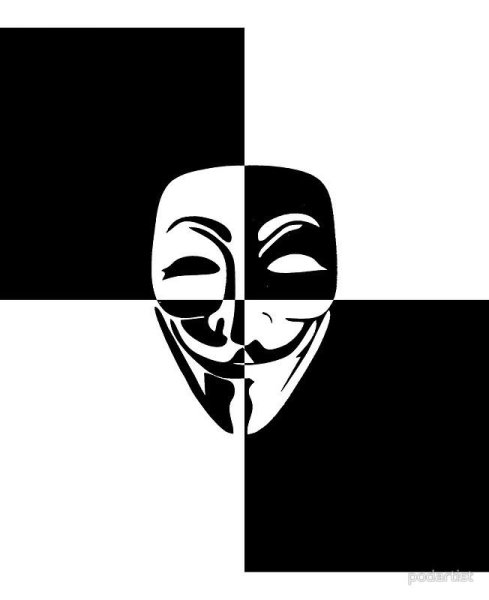 Трафареты маска анонимуса черная (43 фото)