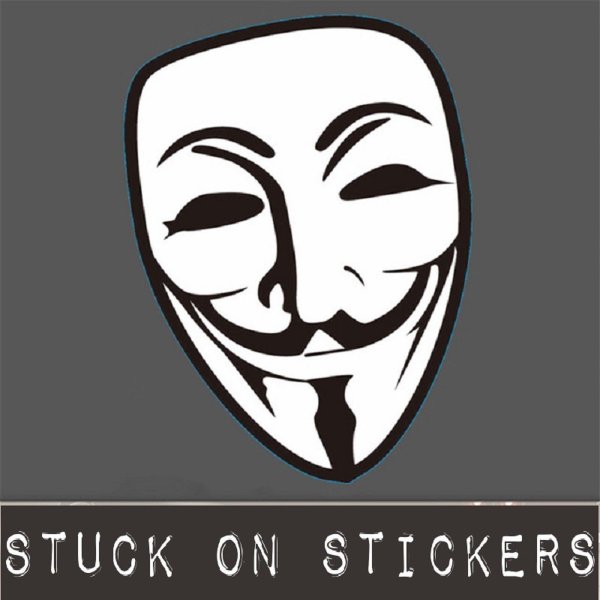 Анонимус маска стикер