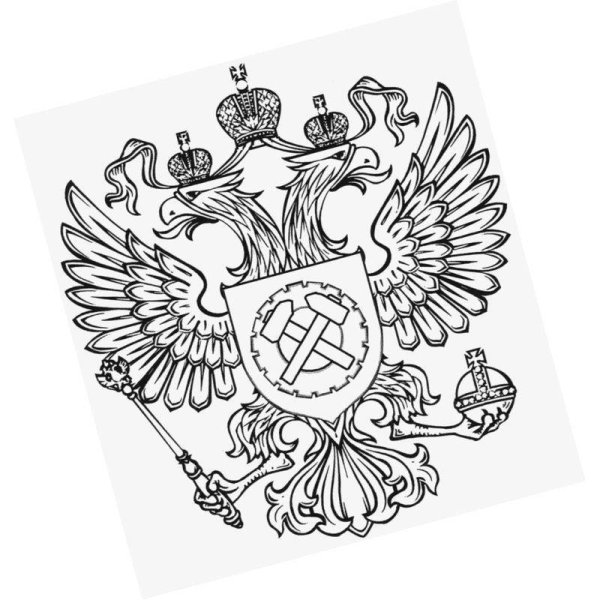 Двуглавый орёл герб России вектор